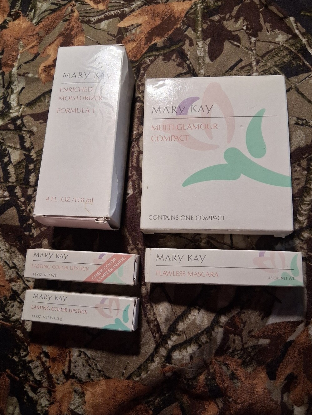Vintage Mary Kay Cosmetics Lot Lip Stick, Mascara, Compact, Moisterizer